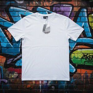 Weekday Plain White T-Shirt | Crew Neck | Size XS | Brand New With Tags